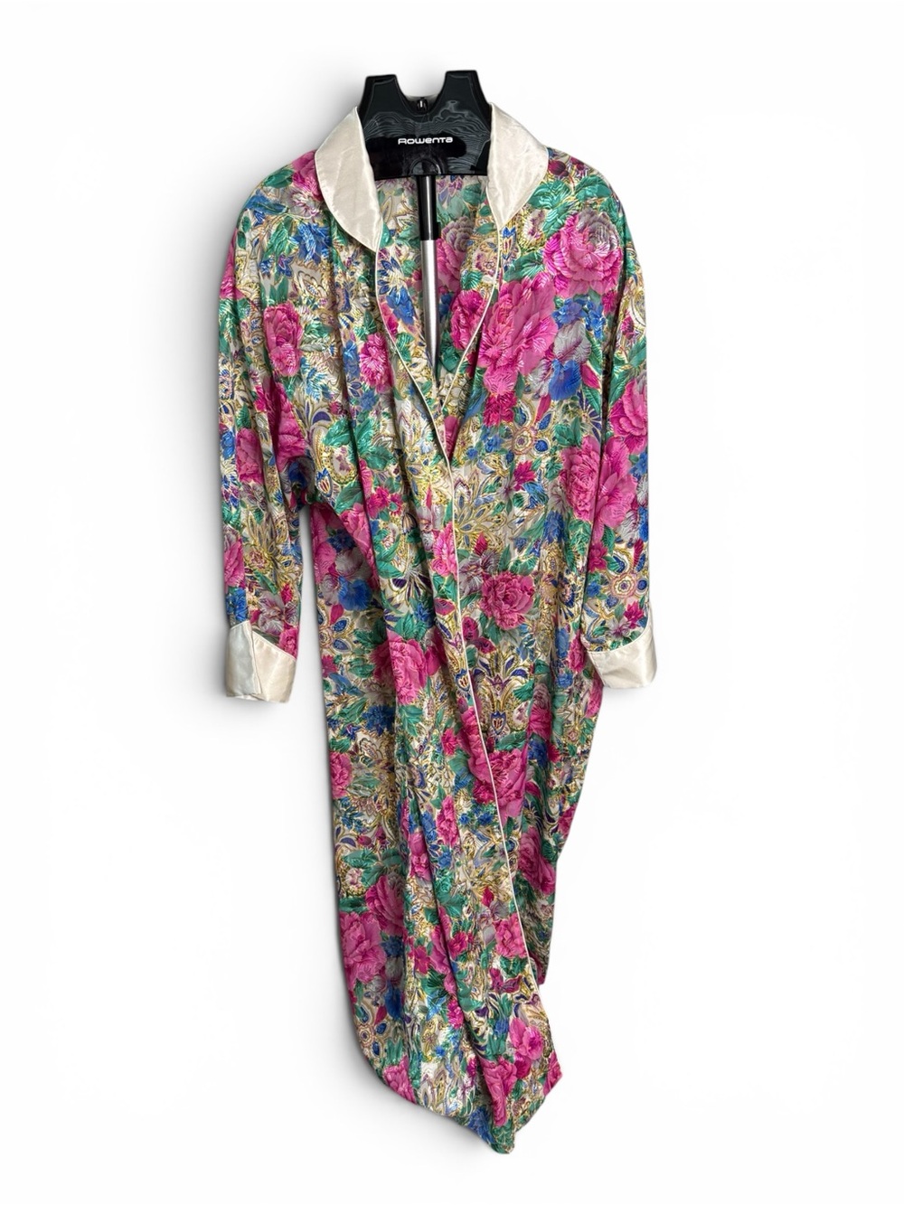 Vintage Victoria’s Secret Floral Satin Robe Maxi - Picture 2 of 4